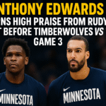 Anthony Edwards and Rudy Gobert with bold headline before Timberwolves vs Thunder Game 3