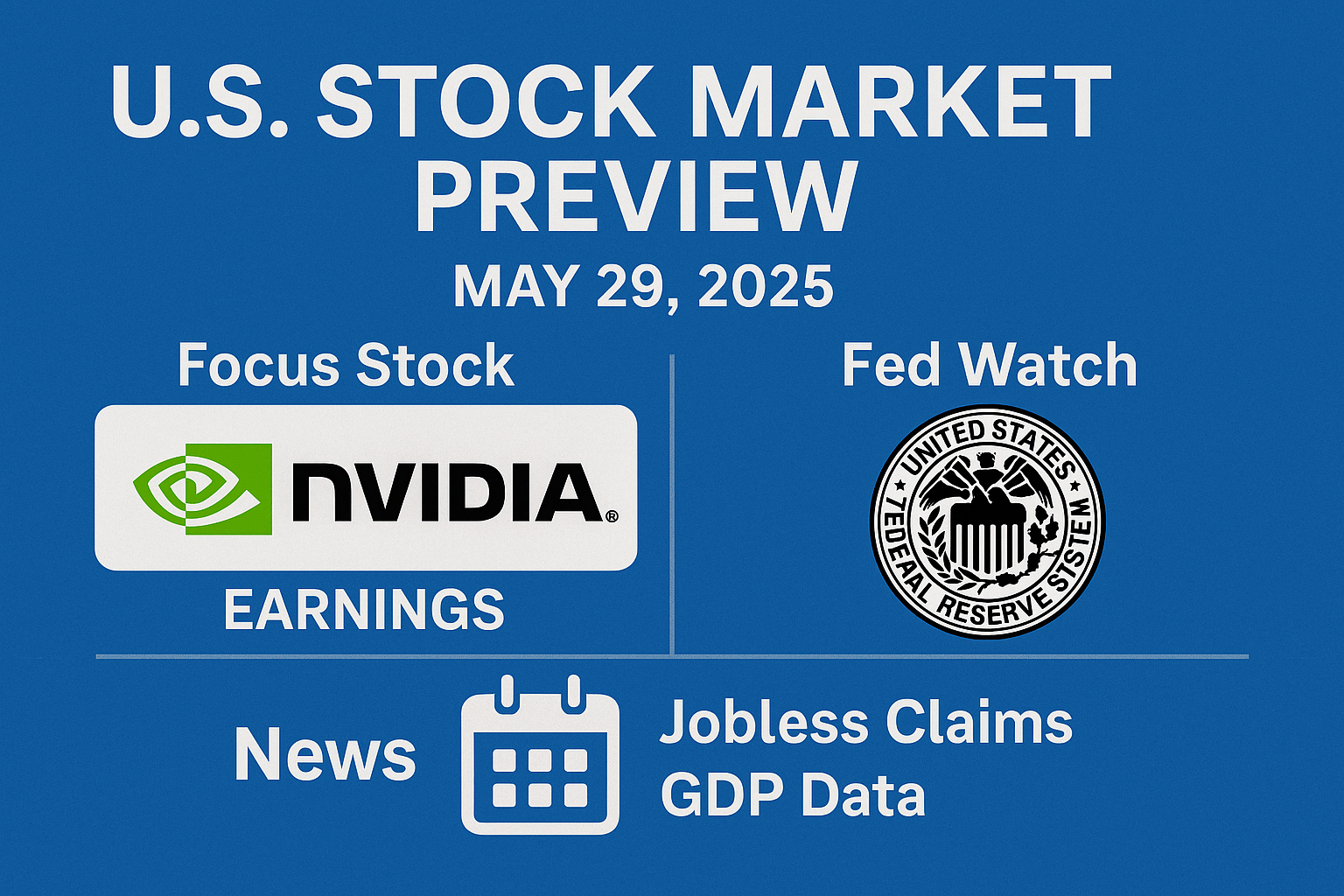 U.S. Stock Market Preview May 29 2025 β Focus on Nvidia Earnings, Fed Watch, and Economic Indicators