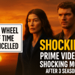 Moiraine and Rand from The Wheel of Time stand at sunset as Prime Video cancels the fantasy series after three seasons