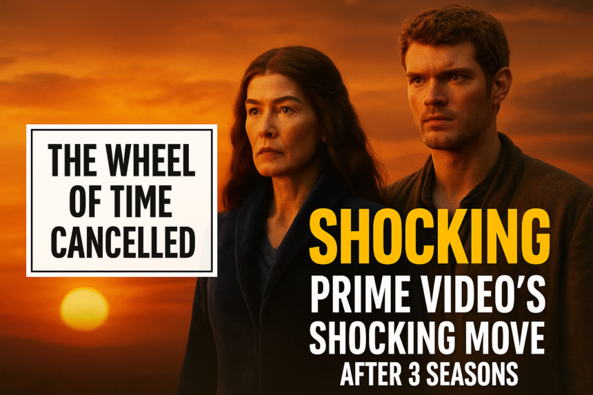 Moiraine and Rand from The Wheel of Time stand at sunset as Prime Video cancels the fantasy series after three seasons