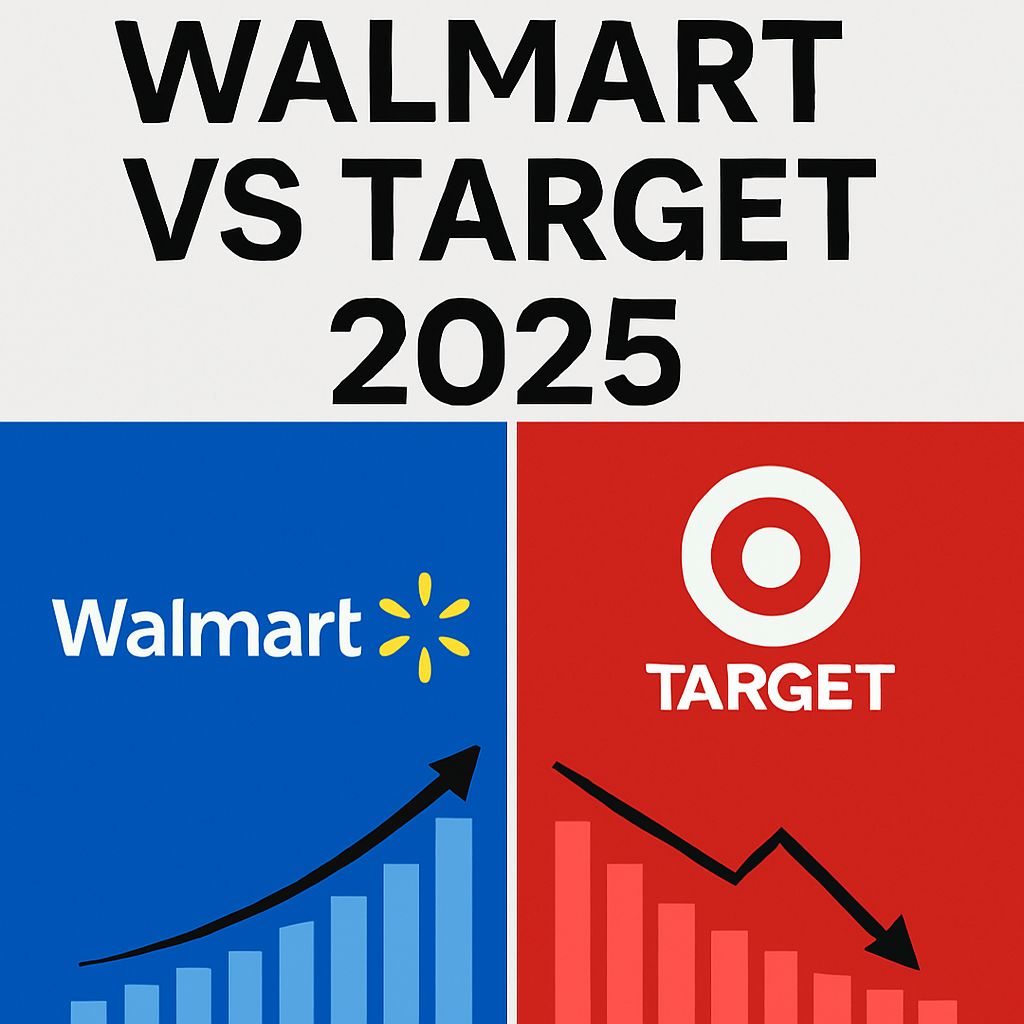 Walmart vs Target stock price comparison 2025