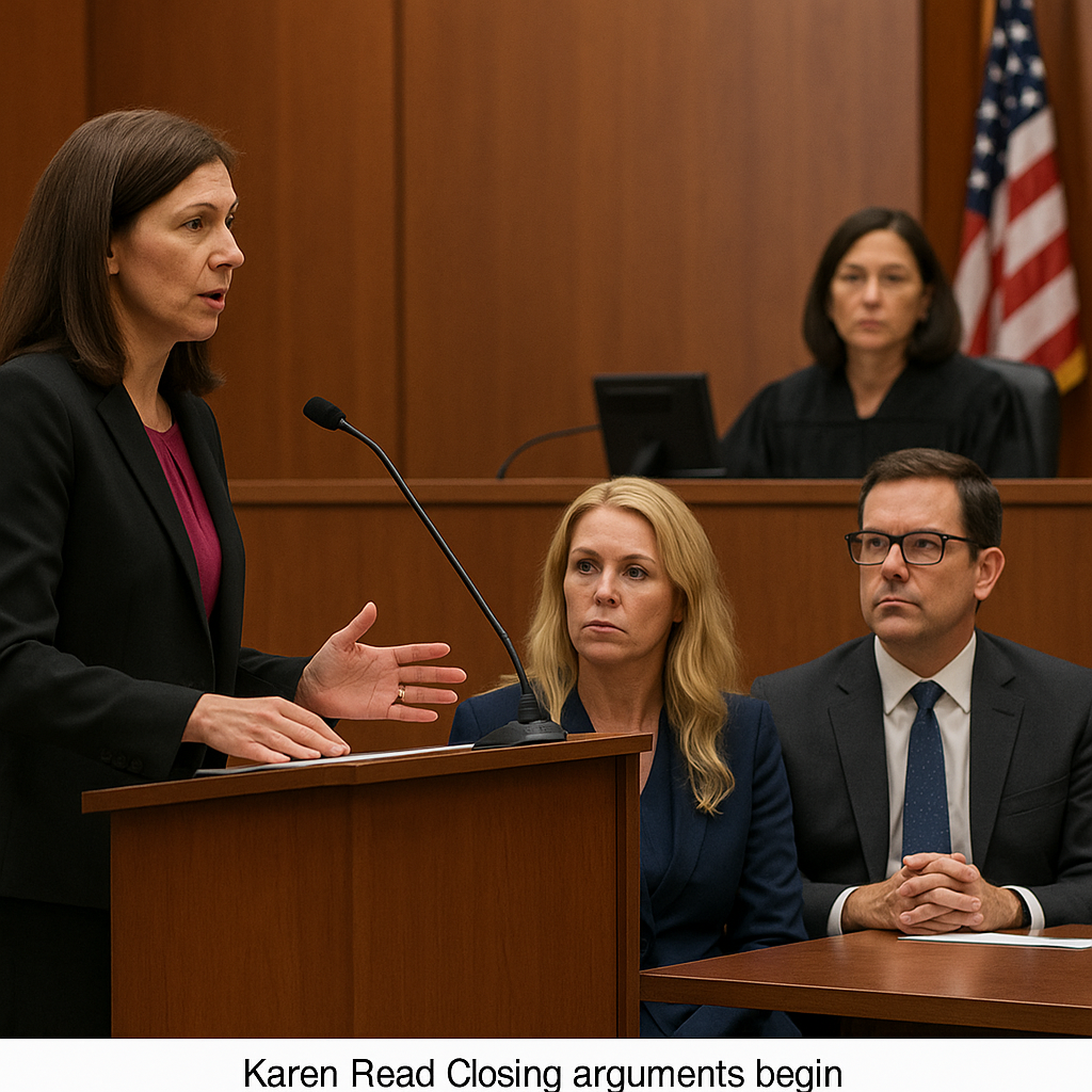 Karen Read Trial Live: Closing arguments underway as prosecutor addresses jury in high-profile retrial over John O’Keefe’s death
