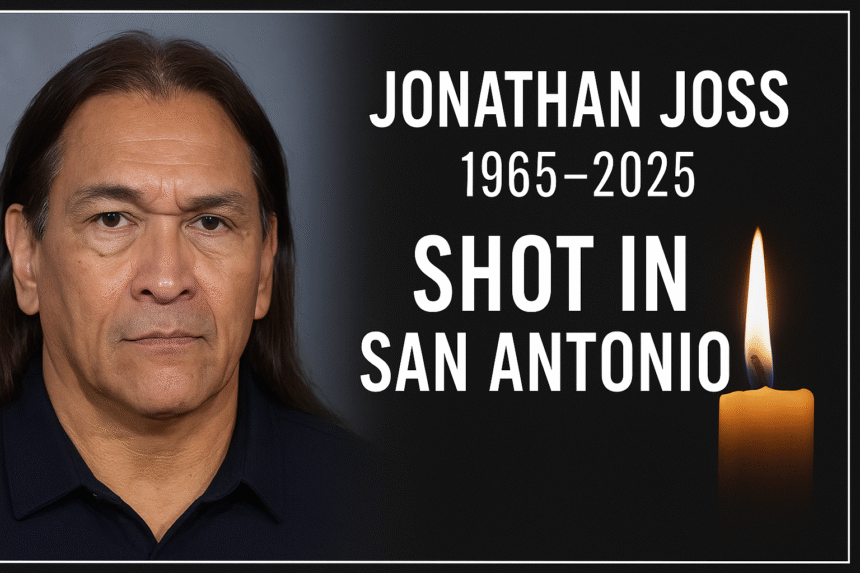 Jonathan Joss shot in San Antonio – featured tribute image with candle