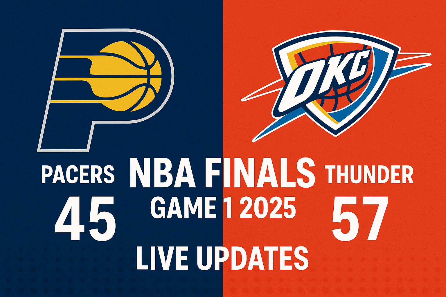 NBA Finals Game 1 2025 – Thunder vs Pacers Official Promo Landscape